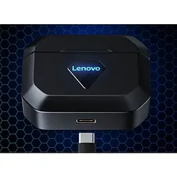 Навушники бездротові Lenovo GM6 в кейсі чорні - мініатюра 6