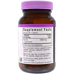 Таурин Bluebonnet Nutrition 1000 мг 50 капсул - мініатюра 2