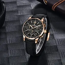 Чоловічий наручний годинник YS008 Rose Gold-Black Pagani Design acs0031090 - мініатюра 3