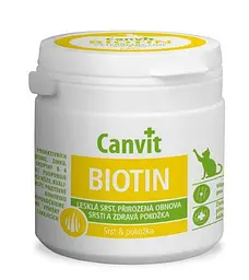 Вітаміни для покращення стану шкіри та вовни кішок Canvit Biotin 100 табл.