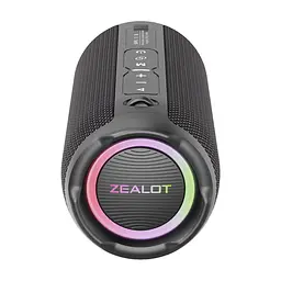 Портативна bluetooth колонка Zealot S49 Pro з LED підсвічуванням чорний - мініатюра 5