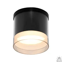 Спотовий світильник ESLLSE YASNIST 90x85 мм Чорний під лампу GX53