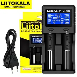 Зарядний пристрій для двох акумуляторів АА/ААА/18650/26650/21700 LiitoKala Lii-PD2 - мініатюра 2