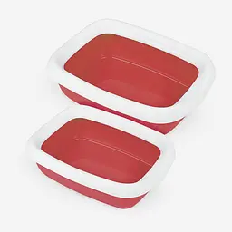 Туалет для котів з рамкою MPS BETA PLUS MAXI RED 49 x 39 x 17 см