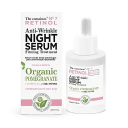 Сироватка для обличчя нічна The Conscious Night serum 0.5% Retinol Anti-Wrinkle 30 мл - мініатюра 2