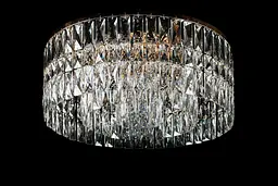 Стельова кришталева люстра Splendid Ray LGH90344/9 (FGD) золото, діаметр 55 см, 9 ламп, метал і кришталь
