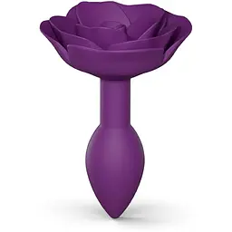 Силіконова анальна пробка Love To Love Open Roses S Size - Purple Rain