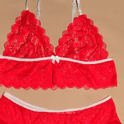 Сексуальний спокусливий еротичний комплект - еротична білизна 48 L/XL червоний 0214-2 - мініатюра 8