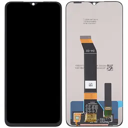 Дисплей Xiaomi Poco M5 / Poco M4 5G / Redmi 10 5G / Redmi Note 11E 5G / Redmi Note 11R чорний, оригінал PRC