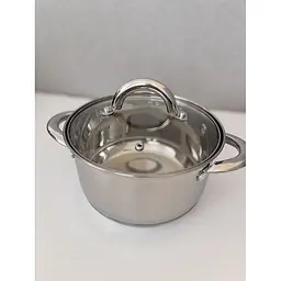 Каструля Vinnarc нержавіюча з кришкою 4.6 л (5446-VN  satin) - мініатюра 2