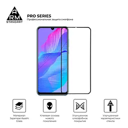 Захисне скло на HUAWEI P Smart S з олеофобним покриттям, Pro, повне проклеювання, антистатичний і пиловідштовхуючий шар, 9H, самоклеючеся, 2.5D, на весь екран, антистатичний клей, ArmorStandart (ARM57077) - мініатюра 2