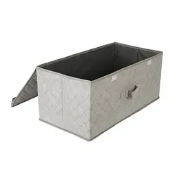 Короб для зберігання речей EuroHome 58*30*25 см сірий (1506) - мініатюра 2