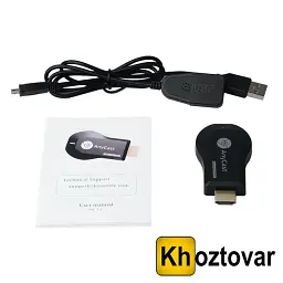 Медіаплеєр Miracast AnyCast M2 Plus HDMI вбудований Wi-Fi модуль для iOS/Android - мініатюра 3
