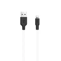 Кабель Hoco lightning Silicone X21, 1 м 6957531071365 білий