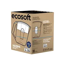 Фільтр-глечик Ecosoft Maxima 5л (3.5л очищеної води) з фільтр-картриджем, сапфіровий (FMVMAXIMADBECO) - мініатюра 6