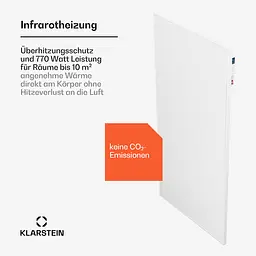 Інфрачервона нагрівальна панель Klarstein Wonderwall Air Smart 770 (10045443) - мініатюра 7