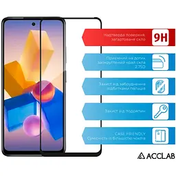 Скло захисне ACCLAB Full Glue Infinix Hot 40i Black (1283126588914) - мініатюра 3