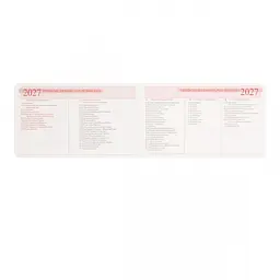 Щотижневик Leo Planner 2027 Binario 10х17 см м'який бордовий 128 сторінок (252739) - мініатюра 8