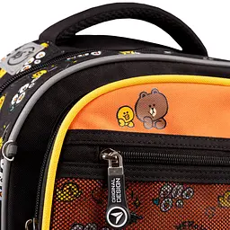 Рюкзак Yes TS-46 Line Friends, чорний з помаранчевим (559444) - мініатюра 11