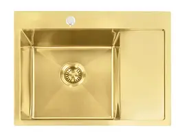 Кухонна мийка Rea Fin 620x480 мм brushed gold ZLE-06013