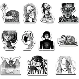 Стікерпак набір наклейок G-Toys Junji Ito 45 шт. (SP JI 01) - мініатюра 3