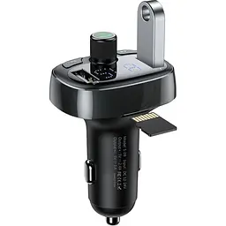 FM-трансмітер Baseus FM Launcher S-09 2.4A 2хUSB-A Black [CCMT000301] [96091] - мініатюра 4