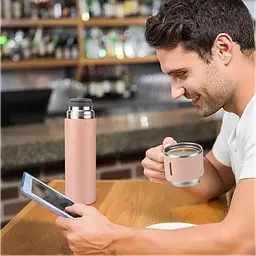 Подарунковий набір Vacuum Flask SET вакуумний термос із неіржавкої сталі 3 чашки - мініатюра 5
