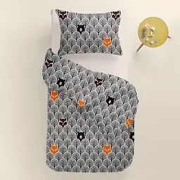 Дитяча постіль Cosas Wood Animals без простирадла 110х140 см (BearsWoodGrey_140_2) - мініатюра 2