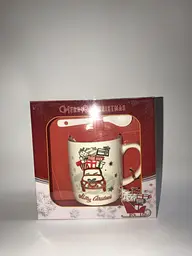 Кружка новорічна машина з подарунками з ложечкою горнятко в коробці Gee!
