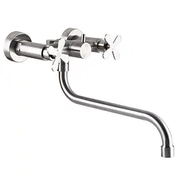 Змішувач для ванни Globus Lux Dukat-8 SD8-208L 000024969 Нержавіюча сталь - мініатюра 3
