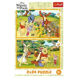 Пазл Trefl Disney Winnie the Pooh День у саду 2х24 елемента (5900511344363) - мініатюра 4