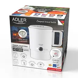 Електрочайник складаний Adler AD 1388 White 0.8 л - мініатюра 10