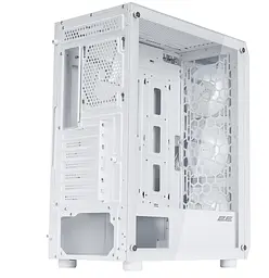 Корпус 2E Gaming Aruba (G3313W), White, без БР, Mid Tower, для ATX/Micro ATX/Mini ITX, 1xUSB 3.0/2xUSB 2.0, макс. CPU - 165 мм / VGA - 330 мм, 5x120 ARGB, бічна панель із загартованого стекла (2E-G3313W) - мініатюра 5