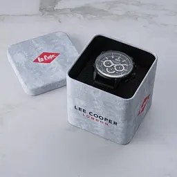 Чоловічий водостійкий наручний годинник Lee Cooper Wolf (Чорний) - мініатюра 5