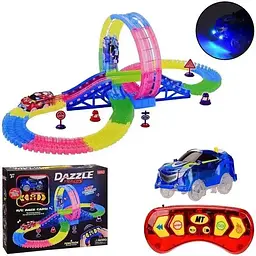 Автотрек Magic Tracks Dazzel на радіокеруванні, світний трек із машинкою, гнучка траса