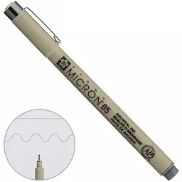 Лінер Pigma Micron (0.5) 0.45 мм Сірий Sakura