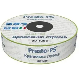 Крапельна стрічка Presto-PS емітерна 3D Tube крапельниці через 15 см 1000 м