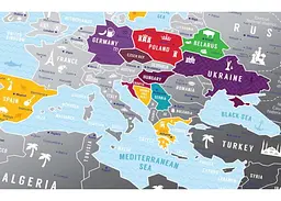 Скретч карта світу 1DEA.me Travel Map Silver Europe (13009) - мініатюра 4