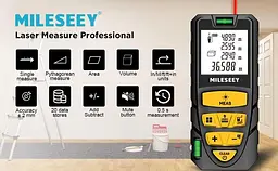 Лазерний далекомір Mileseey S2 40 м, лазерна рулетка - мініатюра 4