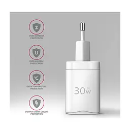 Зарядний пристрій AXAGON 1xUSB QC4.0 + 1xUSB-C PD30W PPS white (ACU-PQ30W) - мініатюра 6