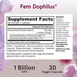 Пробіотики Jarrow Formulas Women's Fem Dophilus 1 млрд 30 капсул - мініатюра 9