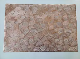 Підтарільник 30x45 см "Рибка", рожеве золото