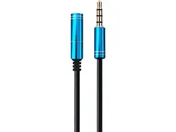 Кабель Maxxter mini-jack 3.5mm 1м Black (A-3434-1M)