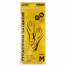 Рукавички латексні "M" SIGMA (9447311) - мініатюра 7