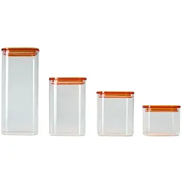 Ємність для зберігання MBM HOME 2 л прозора (KP-145 XL T/ORANGE) - мініатюра 6