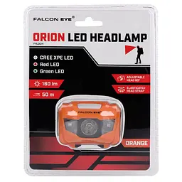 Ліхтар налобний Falcon Eye Orion (160 Lm) Cool White/Red/Green LED Orange (FHL0014) - мініатюра 3