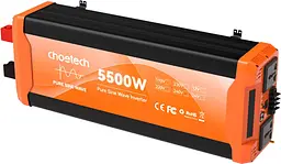 Інвертор автомобільний Choetech 12\220V 5500W (2500Вт), чиста синусоїда - мініатюра 2