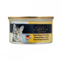 Вологий корм для котів Edel Cat 85 г (мус із птицею) - мініатюра 2