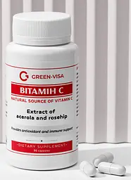 Вітамін С 90 капсул підвищення стійкості організму до інфекцій Грін-Віза - мініатюра 7