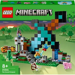 Конструктор LEGO Minecraft Форпост із мечем 427 деталей (21244)